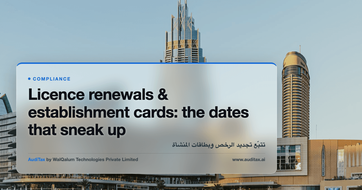 A dashboard showing upcoming client licence renewal dates